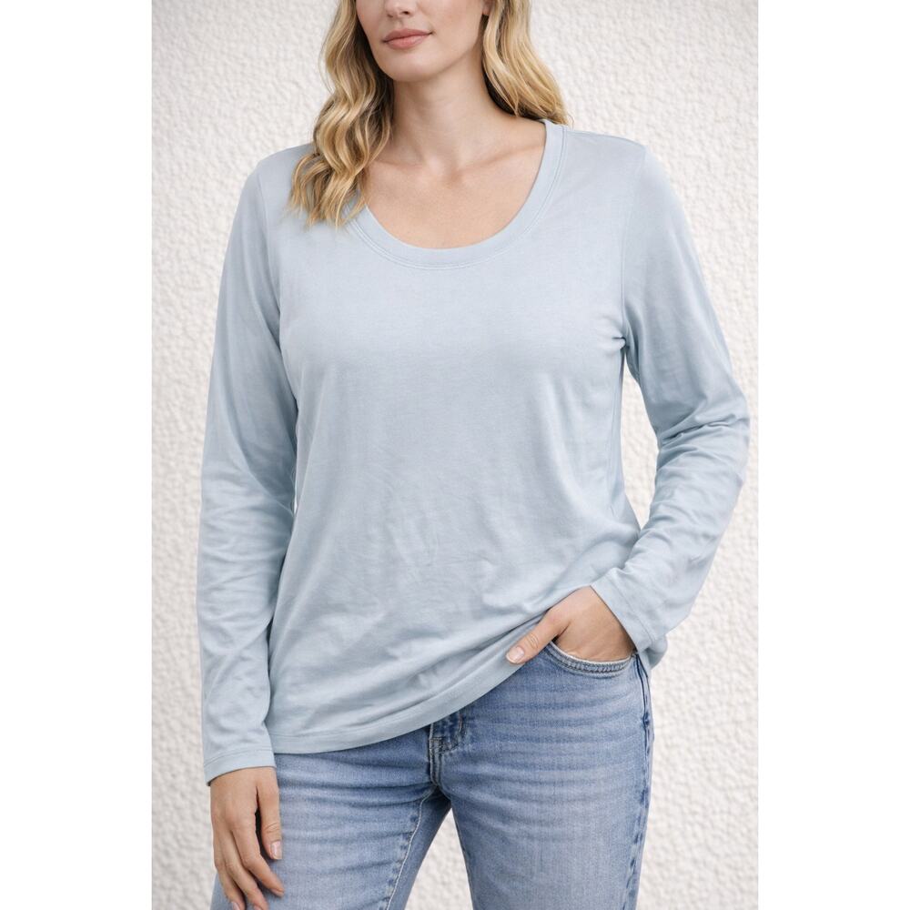 Carve Designs Women’s Long Sleeve Performance Top Light Blue Size L